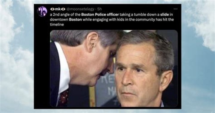 A Cop Absolutely Ate It on a Slide and the Memes Just Keep Coming