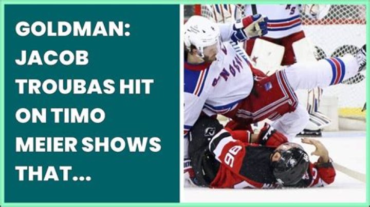Goldman: Jacob Troubas hit on Timo Meier shows that not all legal hits are clean