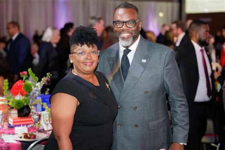 Meet Brandon Johnson wife, Stacie Rencher |