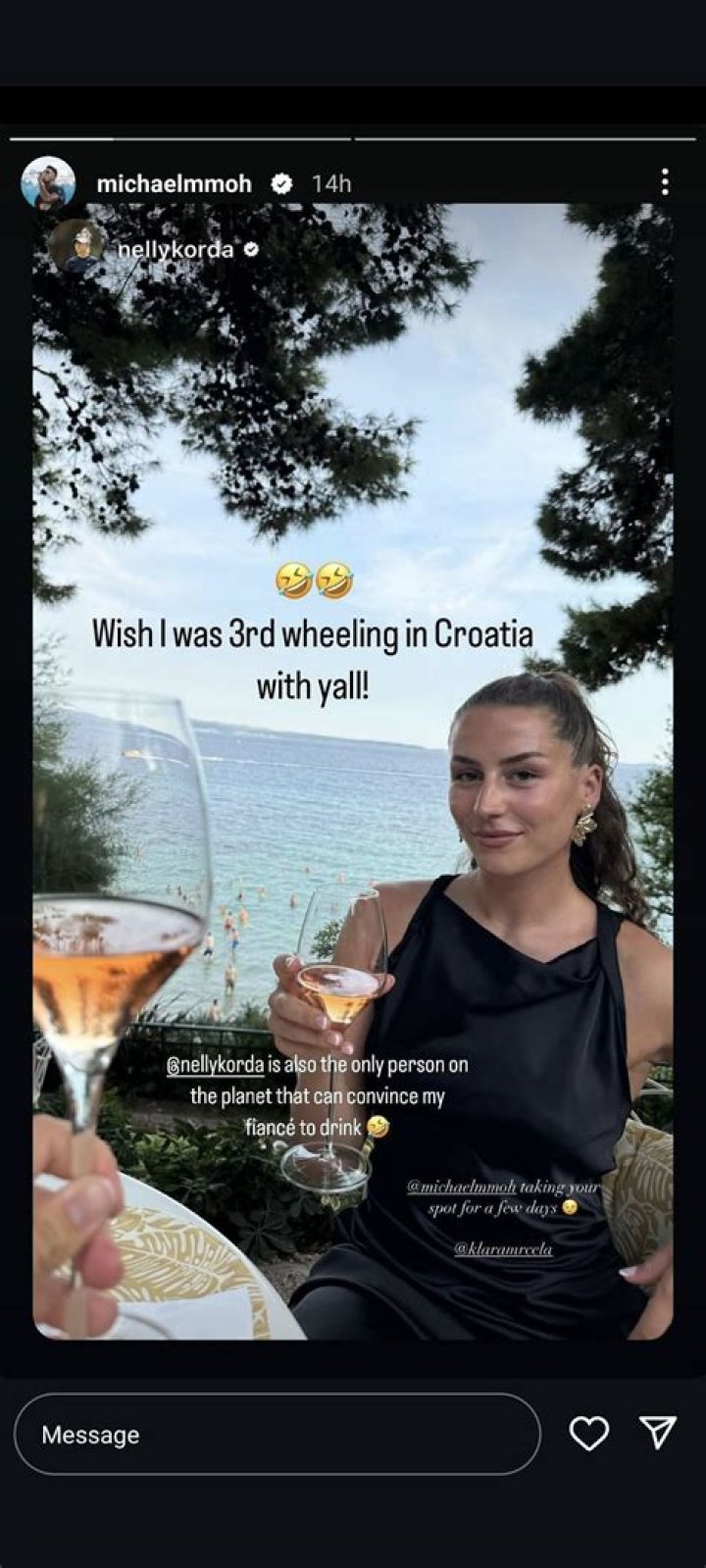 Michael Mmoh Girlfriend Turned Wife Klara Mrcela: Engaged