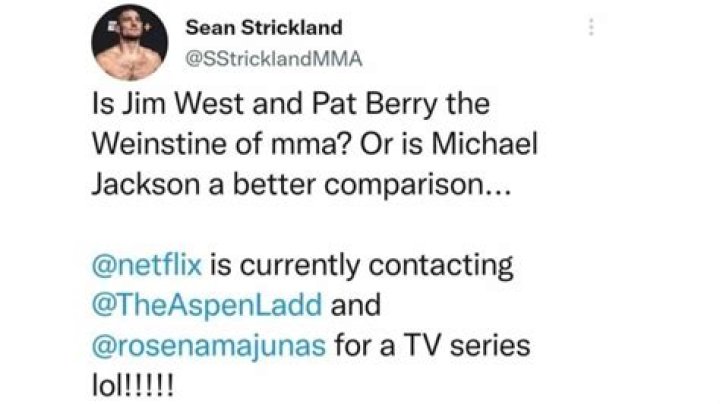 Sean Strickland narrates WILD story about meeting Weinstein of MMA Aspen Ladds boyfriend, t