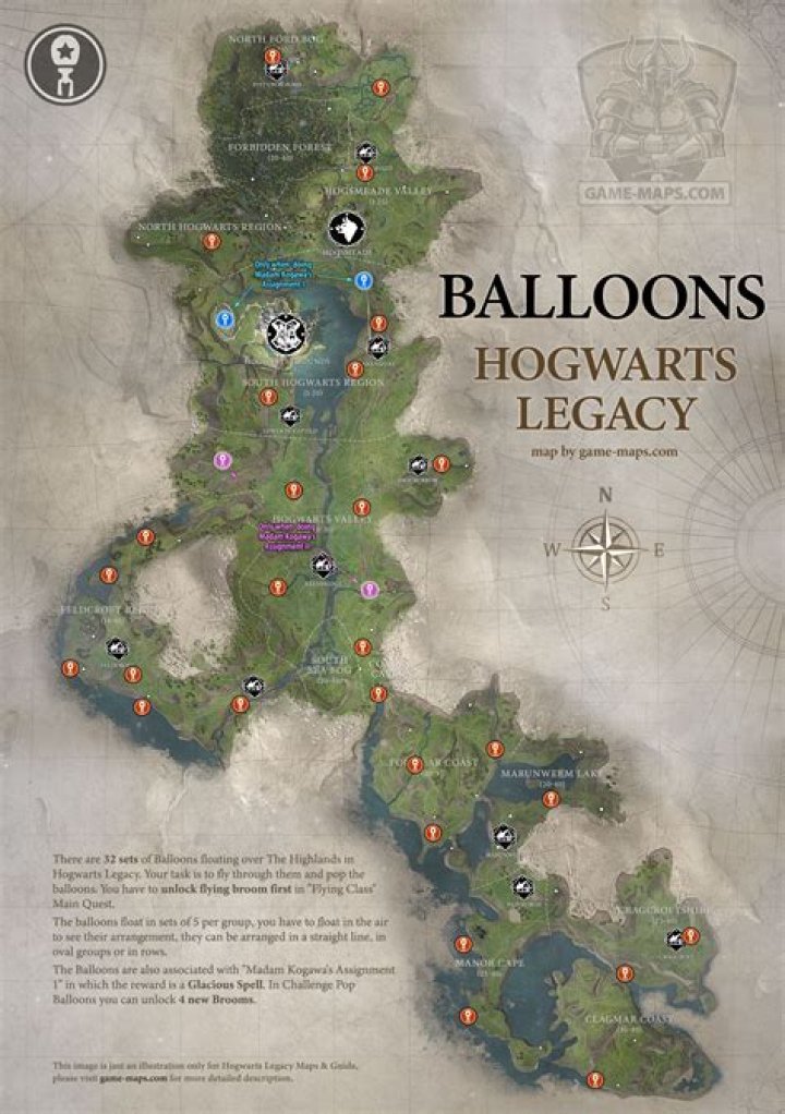 Trying to Find Every Balloon in 'Hogwarts Legacy'? Heres Where Youll Need to Look
